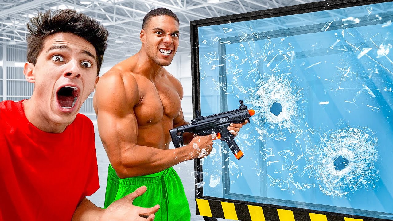 BULLETPROOF GLASS vs World's Strongest Man!