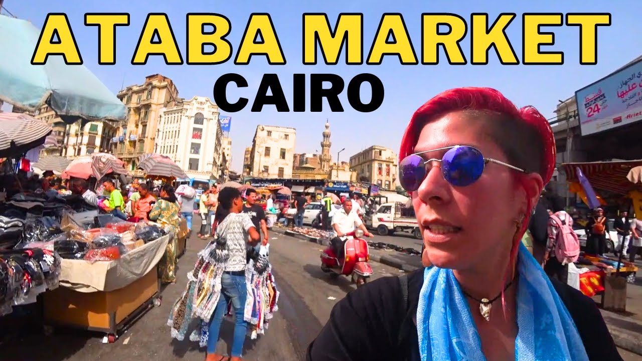 Explore Cairo's Largest Market | Ataba 4K Walking Tour | Egypt Vlog 