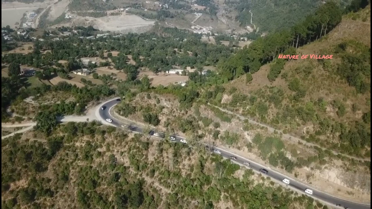 Drone view of sehnsa Kashmir