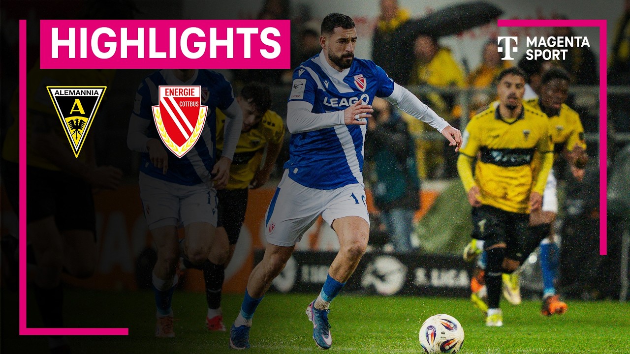 Alemannia Aachen - Energie Cottbus | Highlights 3. Liga | MAGENTA SPORT