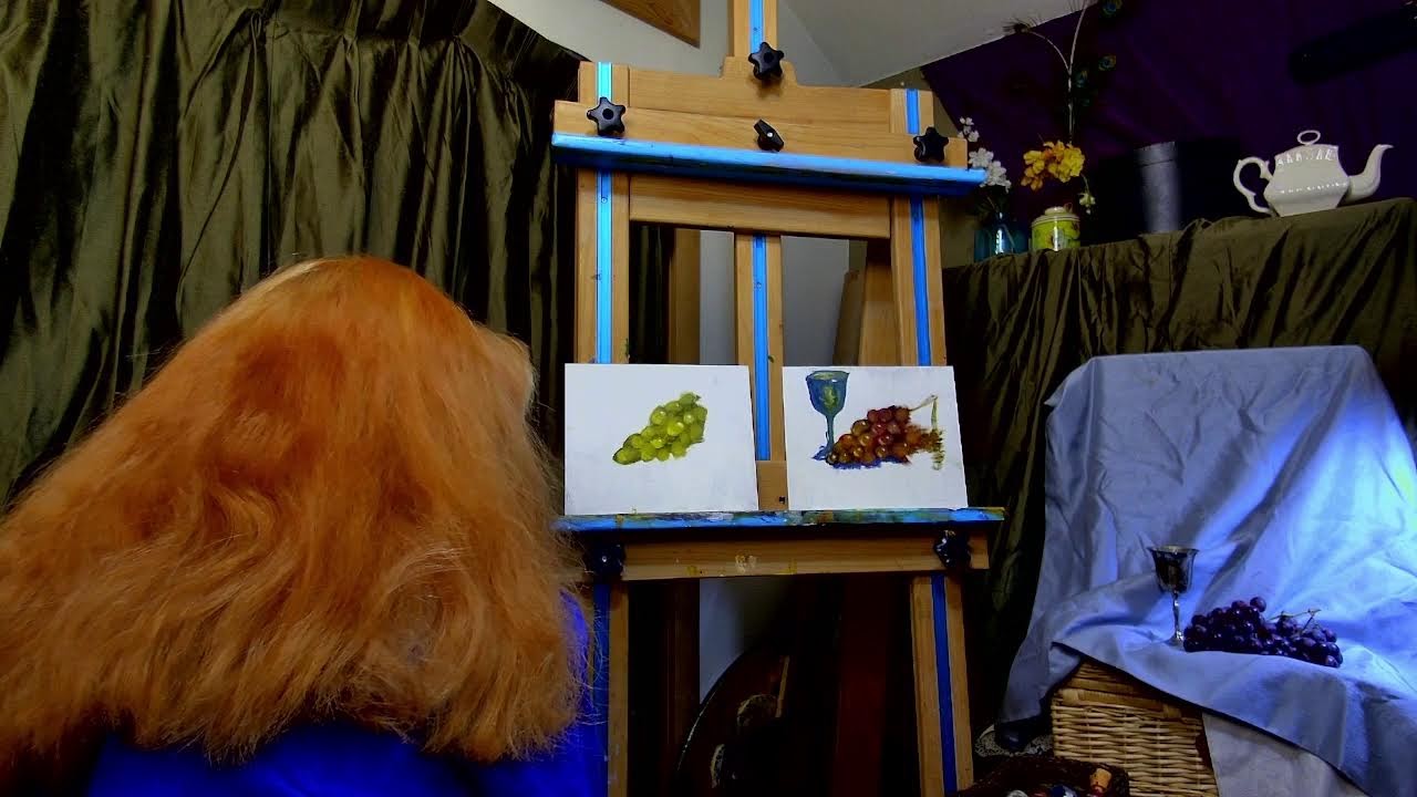 Painting Grapes & Silver.  Mind Blowing!