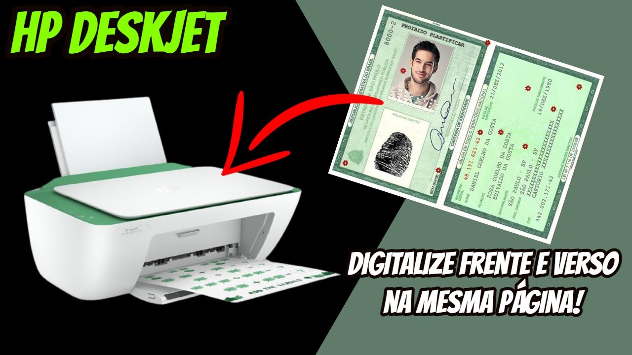 HP DeskJet | como digitalizar um documento frente e verso na mesma página