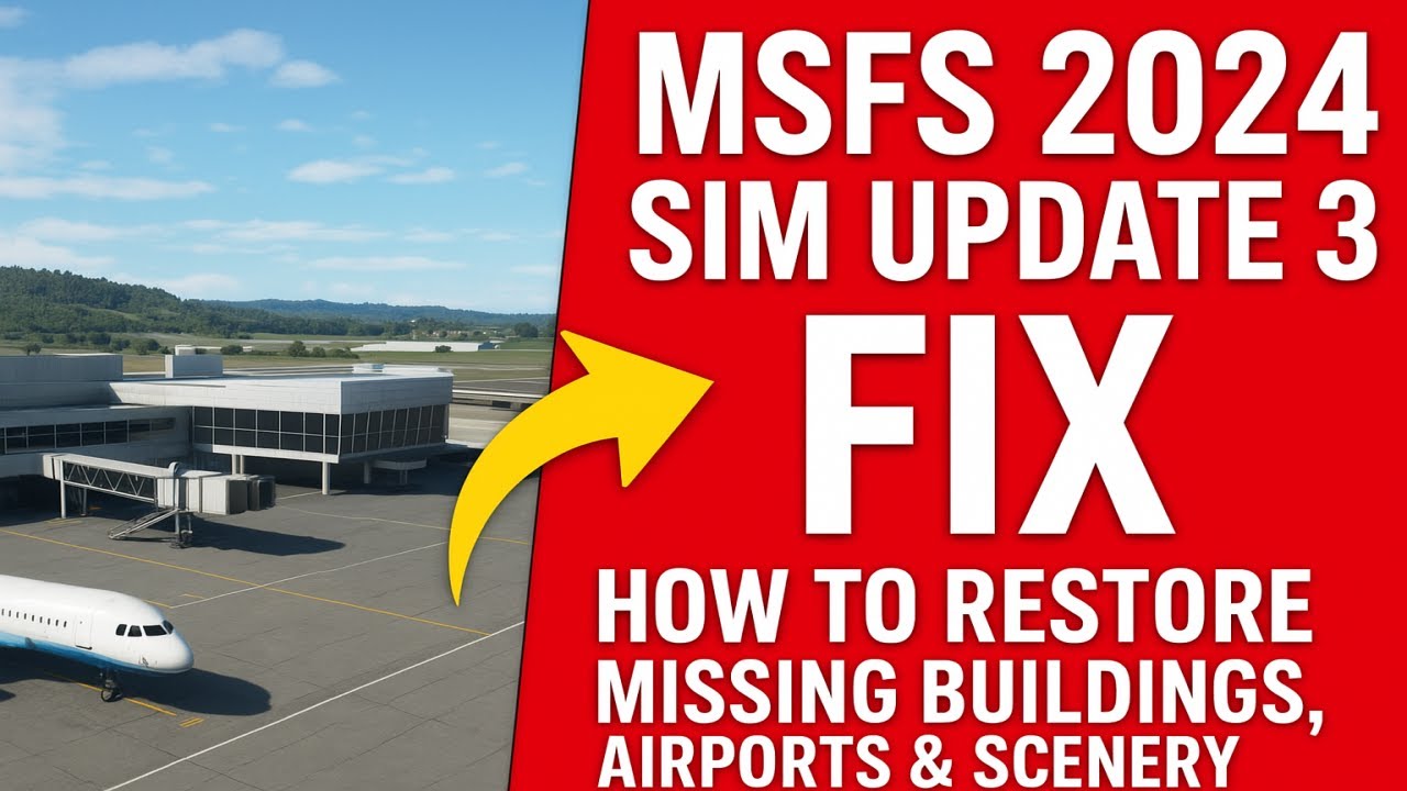 Fix Missing Objects After MSFS 2024 Sim Update 3 | Quick Solution