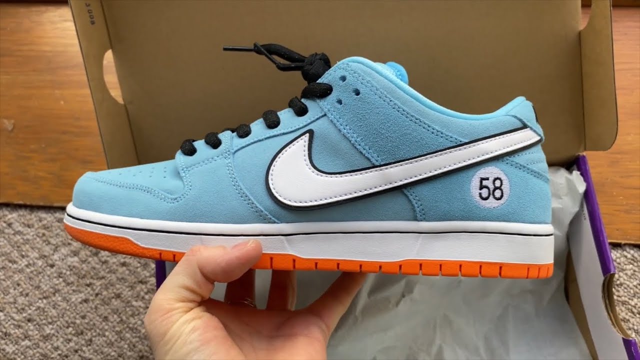 Nike SB Dunk Low Pro Club 58 Gulf - close look+on feet! 🟠🔵⚪️⚫️