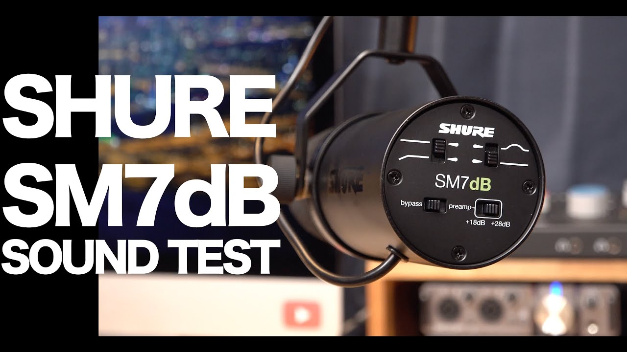 SHURE SM7dB Sound Test  なつばやしの音響機材実験室