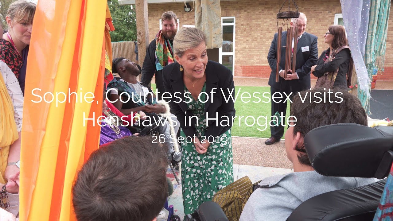 Sophie, Countess of Wessex visits Henshaws in Harrogate