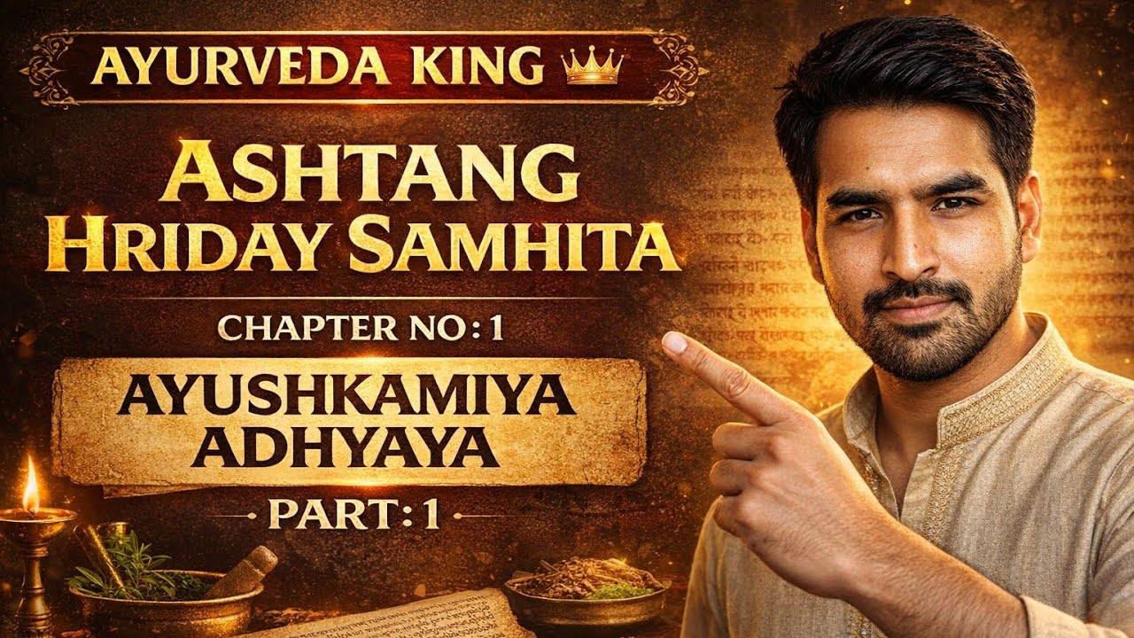 Ayuskamiya Adhyaya part 1 | Ashtanga Hridaya Sutrasthana Chapter 1 | BAMS 1st Year & AIAPGET