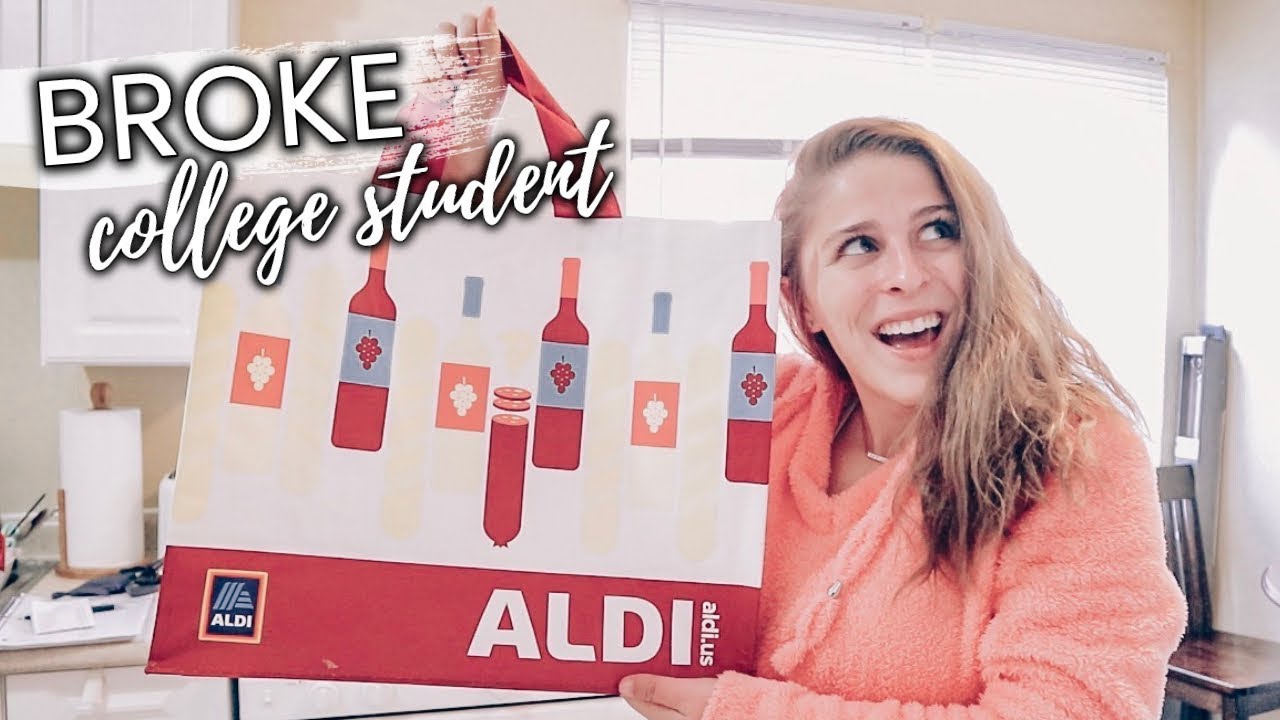 What $50 Will Get You at ALDI! Grocery Shopping as a Broke College Student
