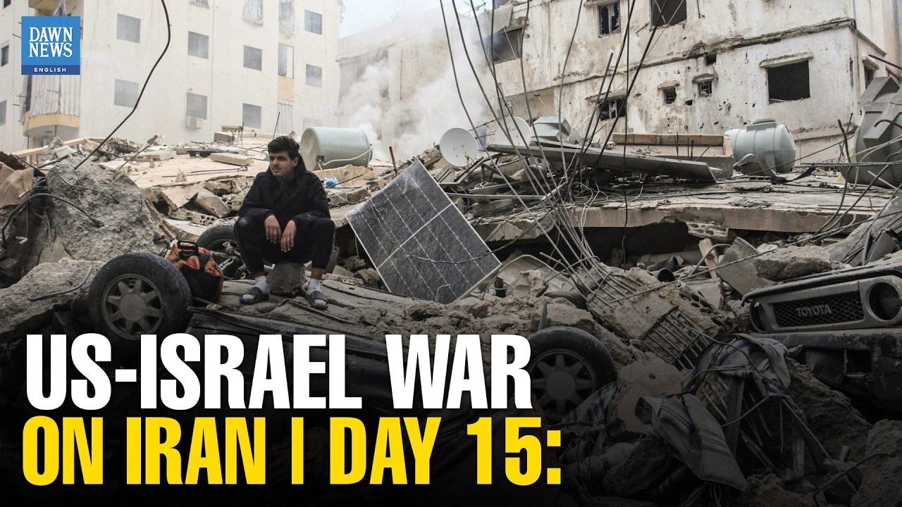 US-Israel War On Iran | Day 15: Factory Strike Kills 15; Missiles Strike Israel | Dawn News English