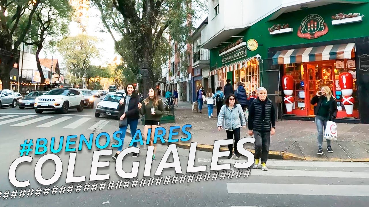 Recorriendo COLEGIALES I BUENOS AIRES I ARGENTINA I 4K Walking Tour VLOG