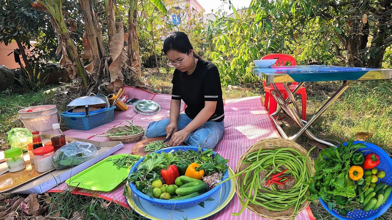Peaceful Village Cooking Day | Fresh Garden Vegetables | Rural Life ASMR