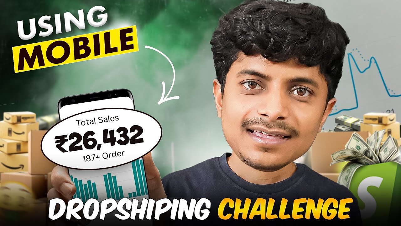 Dropshipping Challenge Using Mobile For 24 Hours!