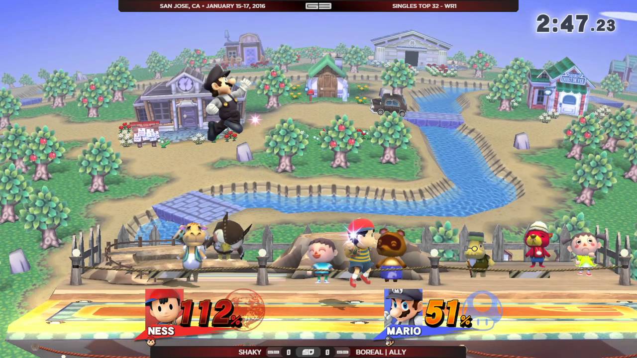GENESIS 3 - Shaky (Ness) vs Boreal|Ally (Mario) - Wii U Singles Top32 WR1