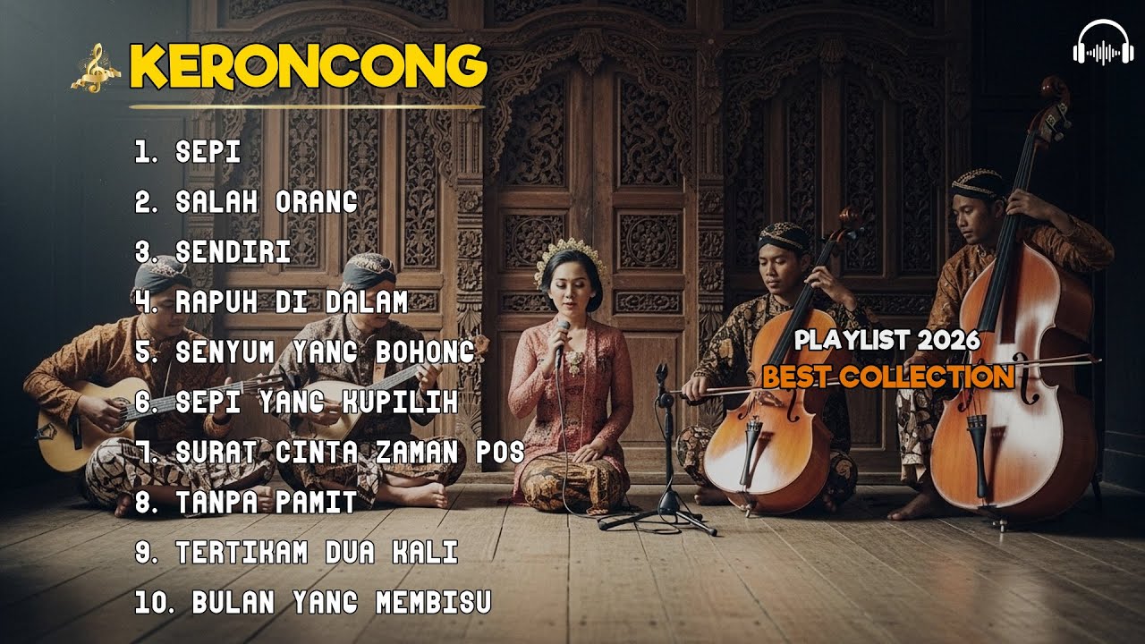 Lagu Keroncong Indonesia Sepanjang Waktu | Musik Lawas Damai untuk Menemani Santai