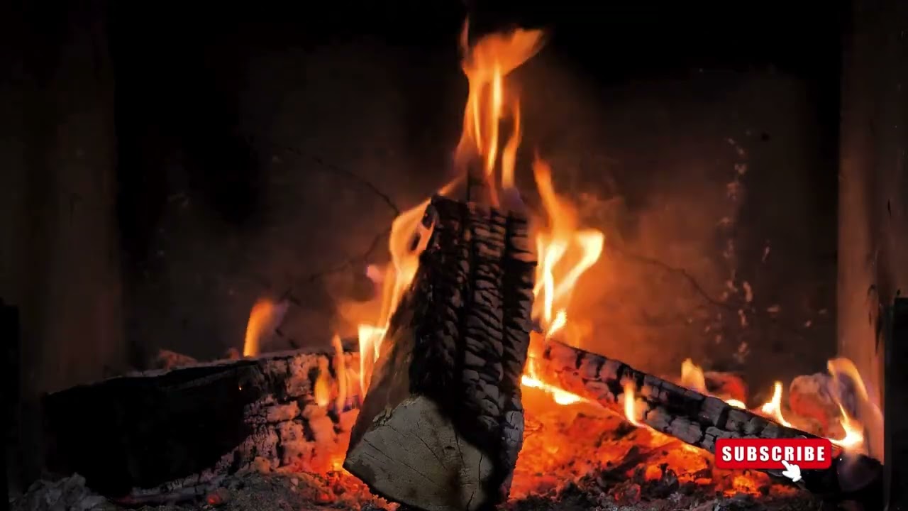 Relaxing Crackling Fireplace Ambience — Cozy 1 Hour HD Fireplace Sounds for Sleep,Study & Relaxation
