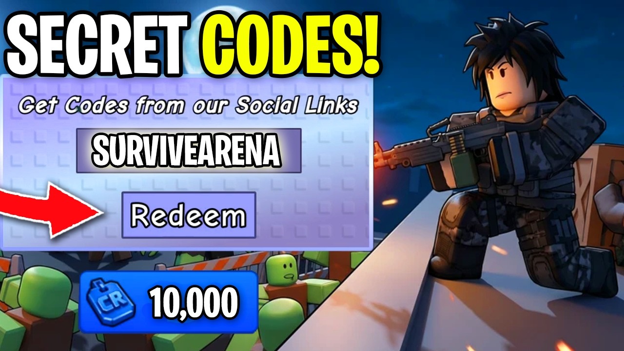 *НОВЫЕ* ВСЕ РАБОЧИЕ КОДЫ ДЛЯ SURVIVE ZOMBIE ARENA 2026! КОДЫ ДЛЯ ROBLOX SURVIVE ZOMBIE ARENA