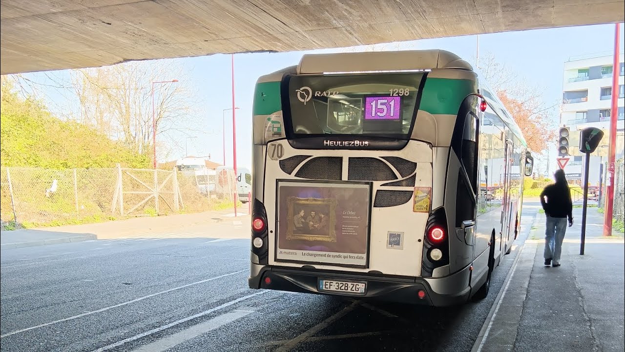 Bus 151 Heuliezbus Hybride Trajet : Porte de Pantin - Bondy Jouhaux Blum