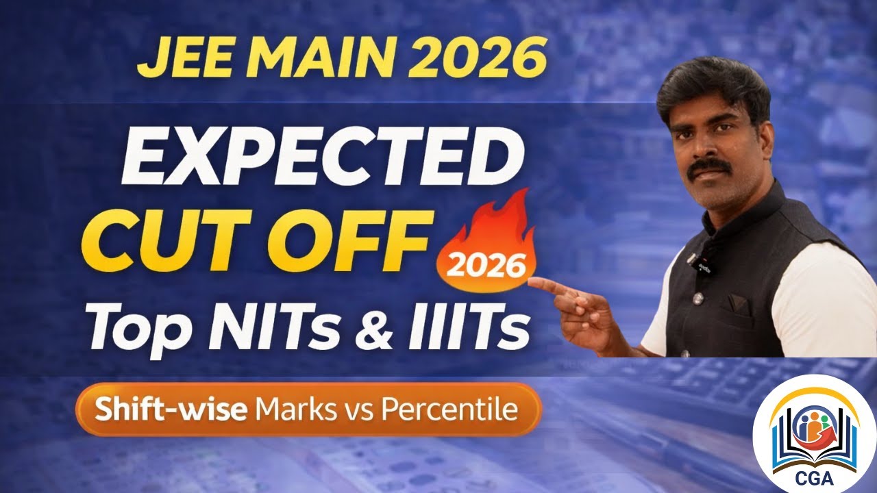 JEE Main 2026 Expected Cutoff🔥Top NITs & IIITs | Shift-wise Marks vs Percentile & College Prediction