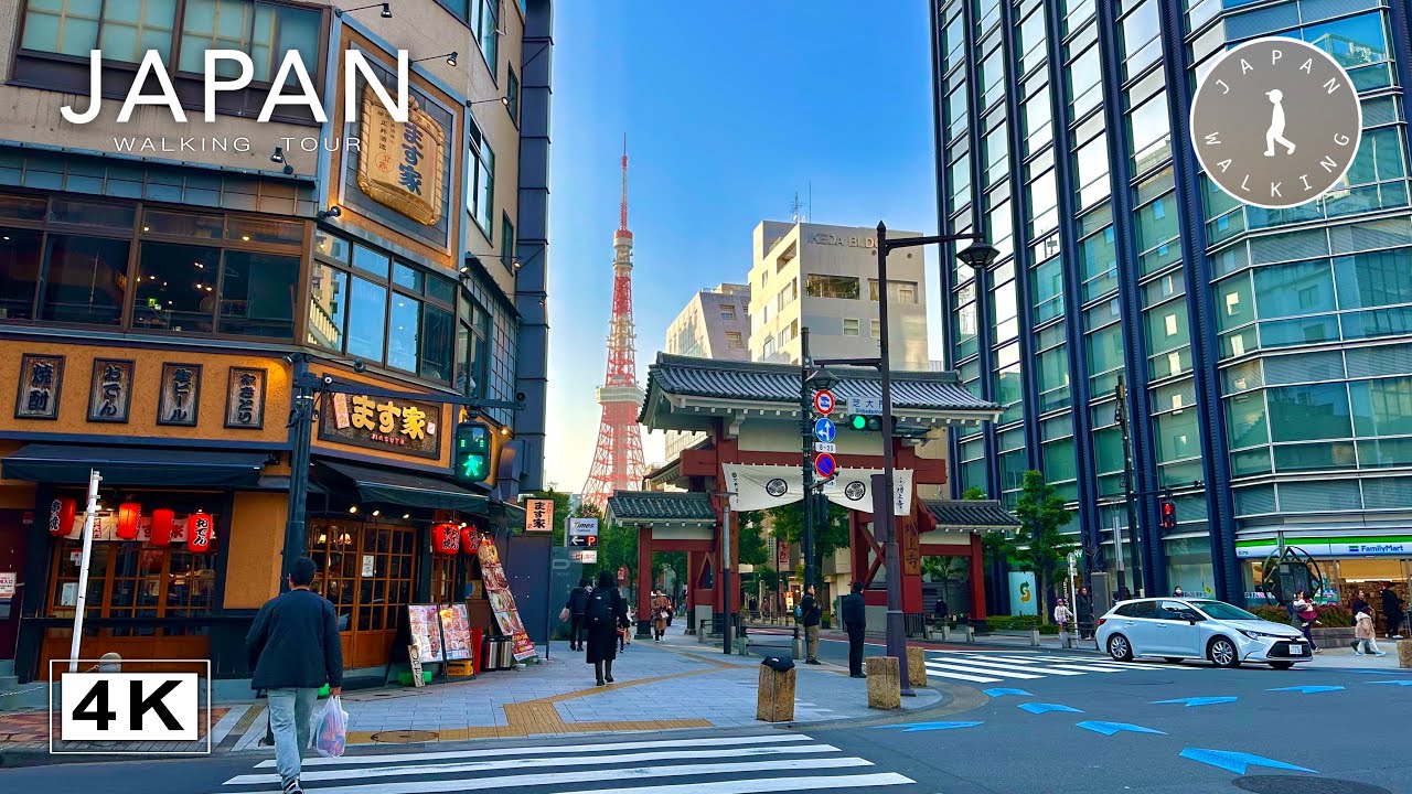 Tokyo An Evening Walk Through Historic Streets | Japan Walking Tour【4K | 60fps】