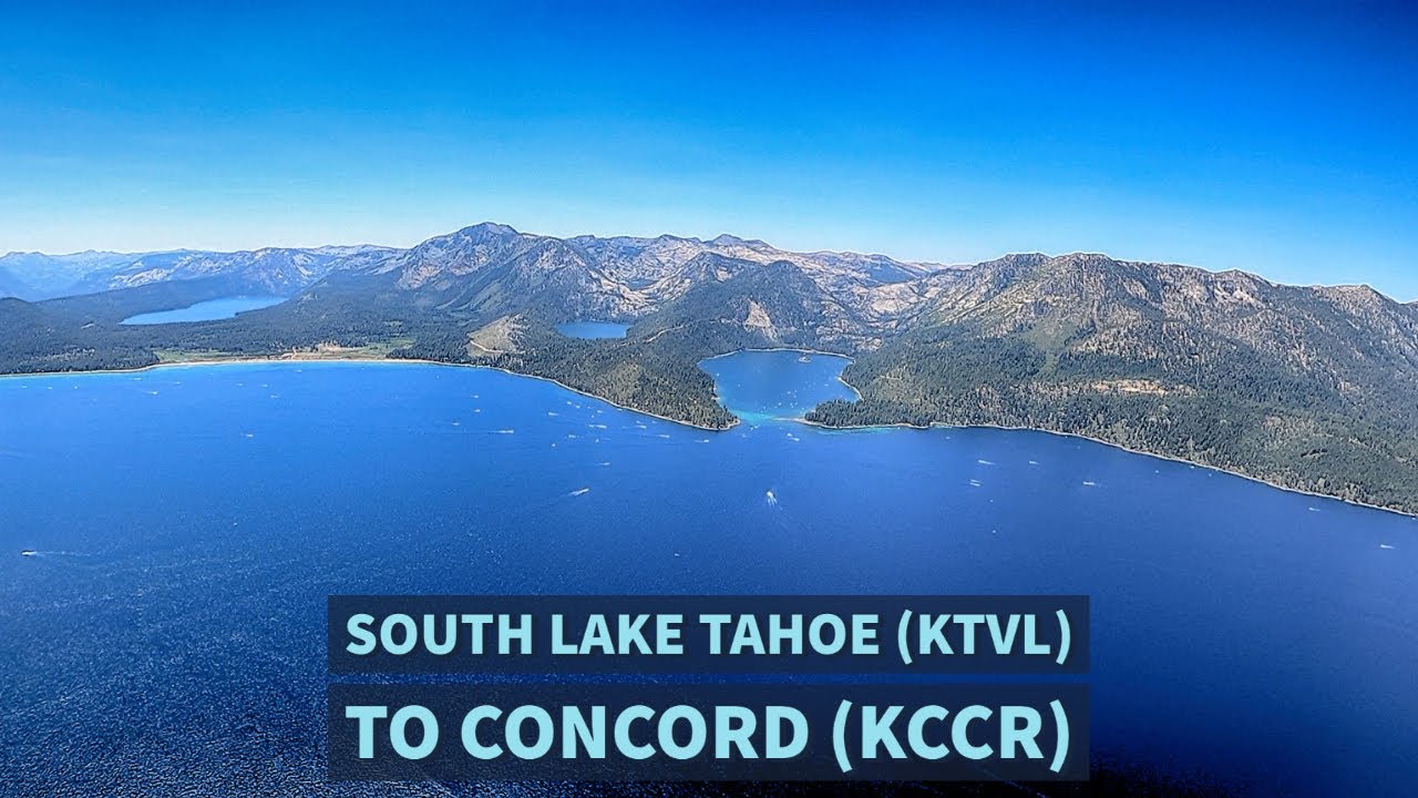 Our return flight from South Lake Tahoe (KTVL) to Concord (KCCR).
