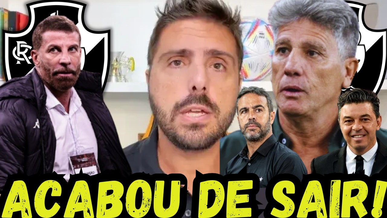 🚨URGENTE🚨DEFINIDO! VASCO ACELERA NEGOCIAÇÕES COM NOVO TREINADOR