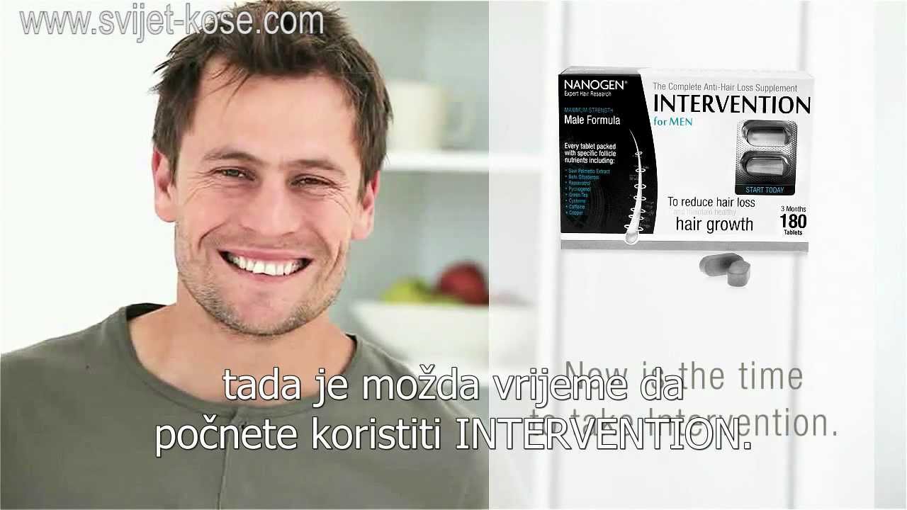 INTERVENTION FOR MEN  2 u 1 dodatak prehrani za zdravu i jaku kosu kod mu&scaron;karaca.