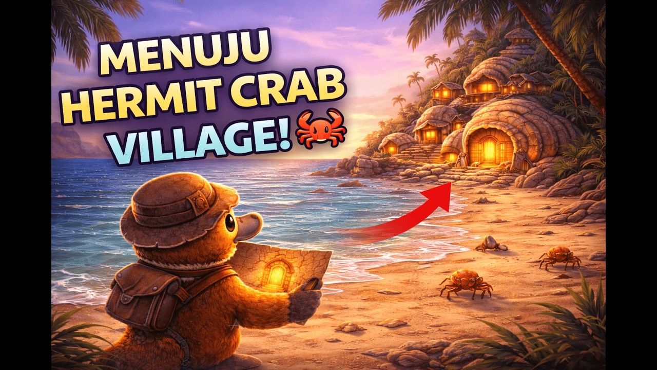 Finally Reaching Hermit Crab Village! 🦀