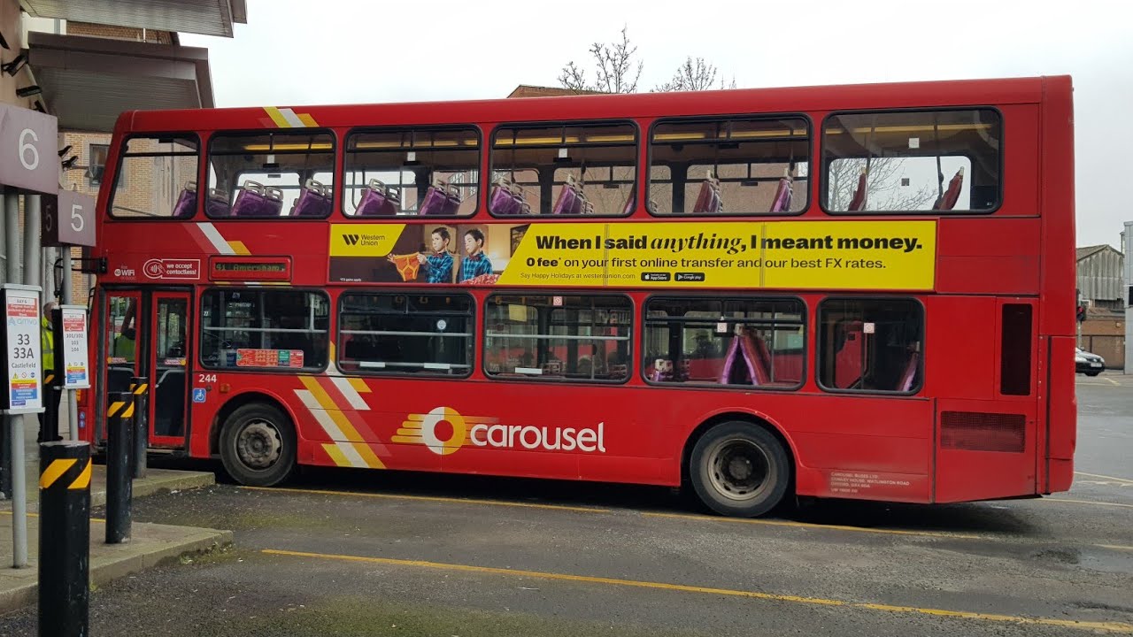 Full Ride: Bus Route 41 High Wycombe - Amersham. Carousel Scania OmniDekka 244 (YN05 GZO)