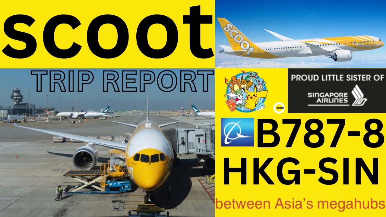 TRIP REPORT | Scoot B787 Dream🌙liner | Hong Kong to Singapore !