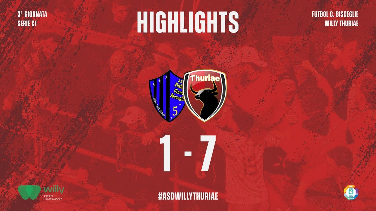 HIGHLIGHTS FUTBOL CINCO BISCEGLIE - WILLY THURIAE | SERIE C1- PUGLIA 2025/26