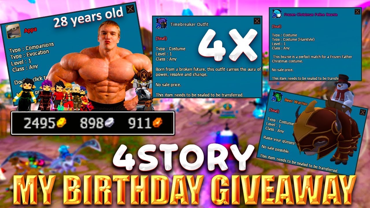 BIGGEST GIVEAWAY IN 4STORY | MY BIRTHDAY STREAM | 4Vision - Best MMORPG 2026 | RandomArcher