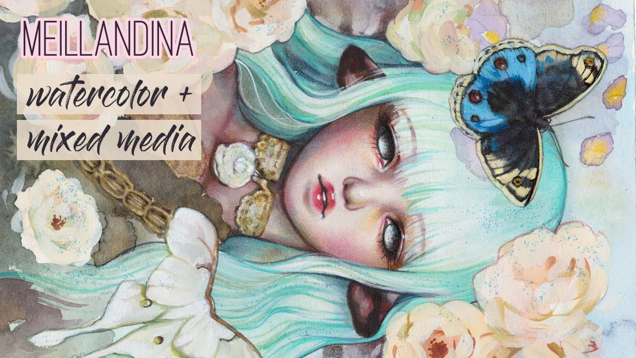 Мейландина // АКВАРЕЛЬ + СМЕШАННАЯ ТЕХНИКА