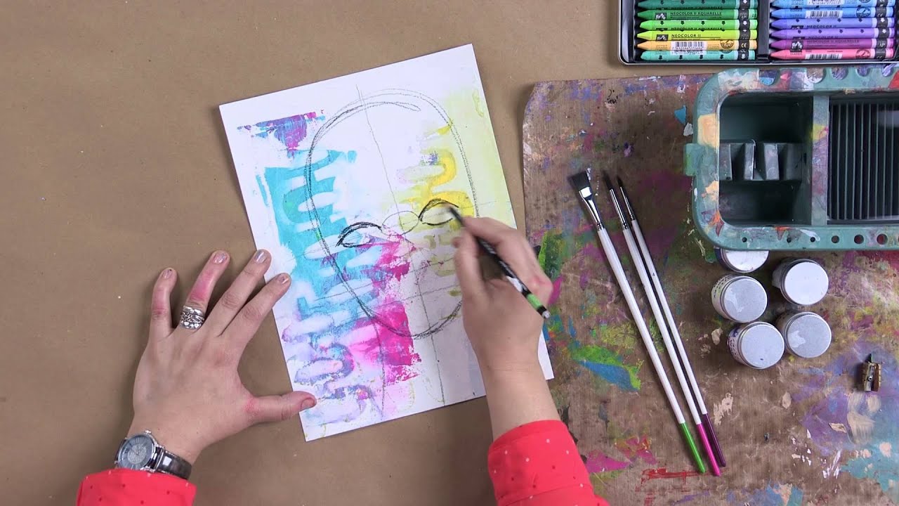 Learn to Draw Artistic Faces with Dina Wakley