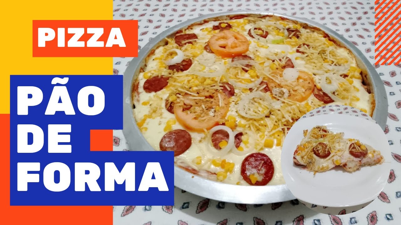 PIZZA COM PÂO DE FORMA, super FÁCIL! como fazer: |  @canalcheirodecozinha