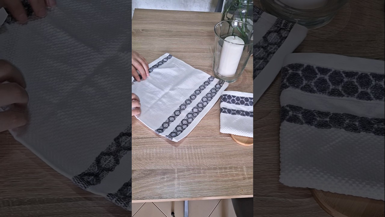 Как складывать полотенца для лица как профессионал #складывание #организация #дом  #советы