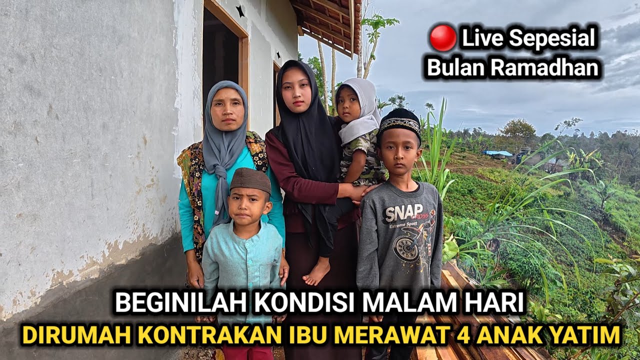BEGINILAH KONDISI MALAM HARI DI RUMAH SEMENTARA IBU LINA
