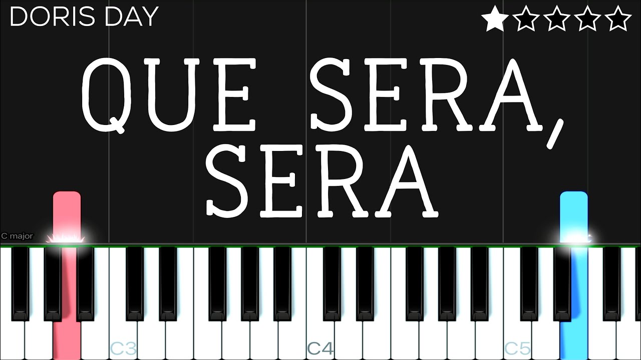 Doris Day - Whatever Will Be, Will Be (Que Sera, Sera) | EASY Piano Tutorial