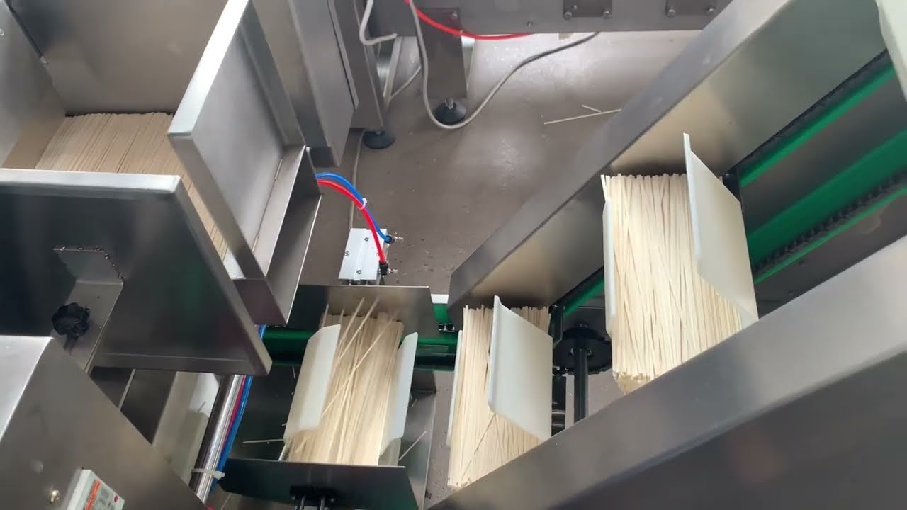Stick noodles bundling weighing packaging machine  spaghetti weighing and packing machinery