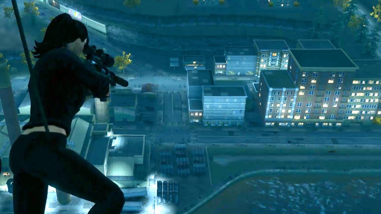 Guardian Angel: Babe Protects Pierce with Sniper Rifle from Helicopter (Saints Row 3 | Female)