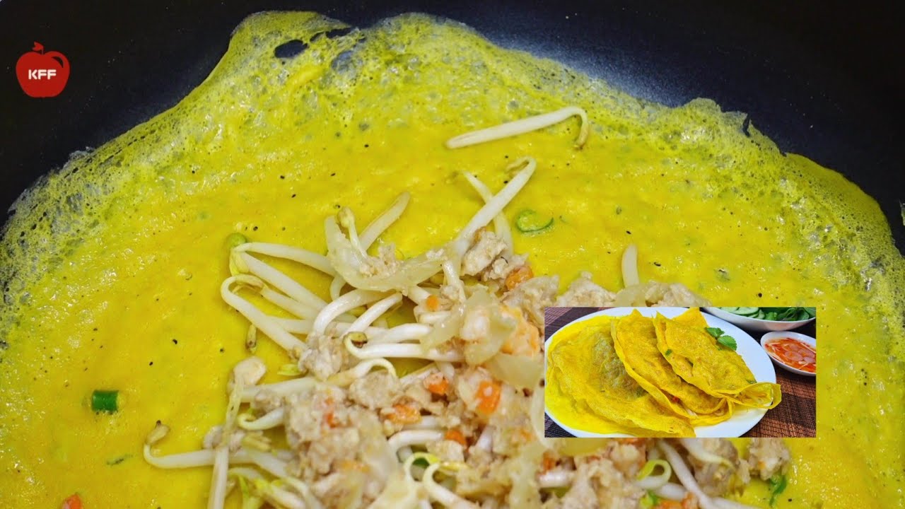 តិចនិចលាយម្សៅបាញ់ឆែវស្រួយៗឆ្ងាញ់ || Crunchy Banh Xeo
