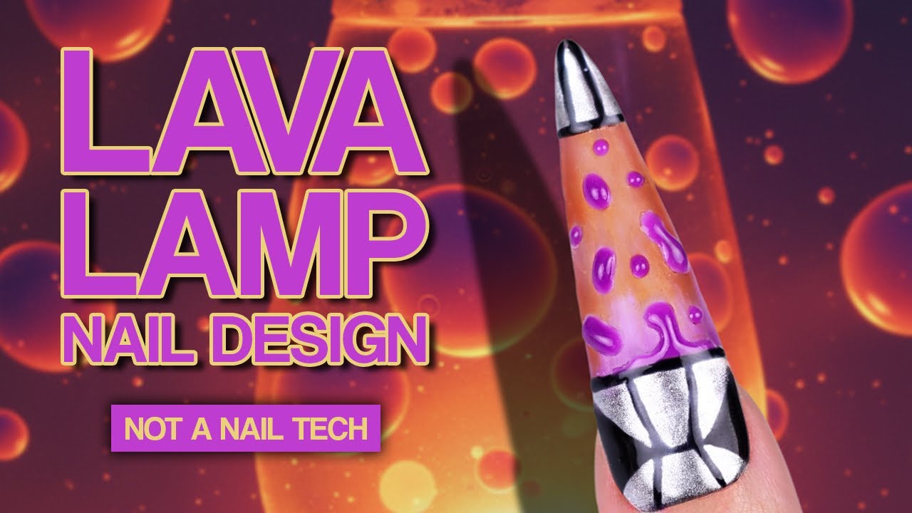 Ретро-маникюр в стиле лавовой лампы 🌋💡 | Не мастер маникюра