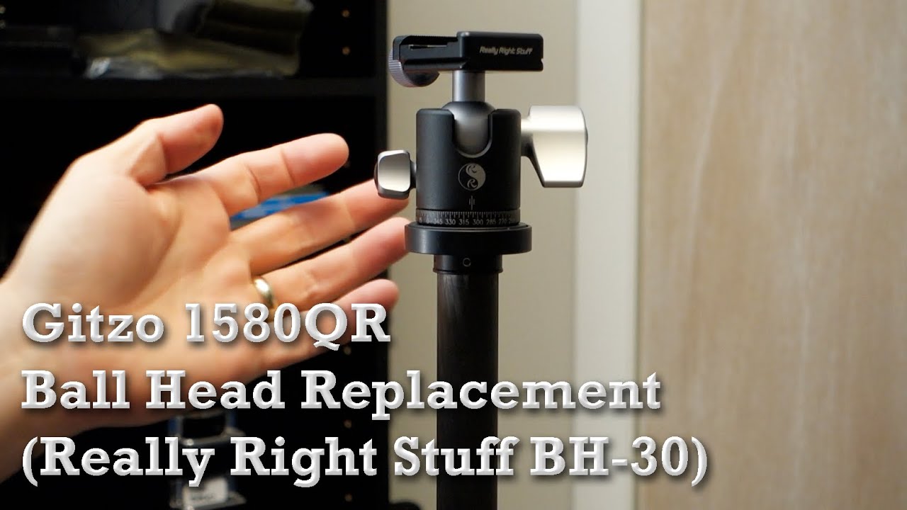 Photo:  Gitzo 1580QR Ball Head Replacement with RRS BH-30