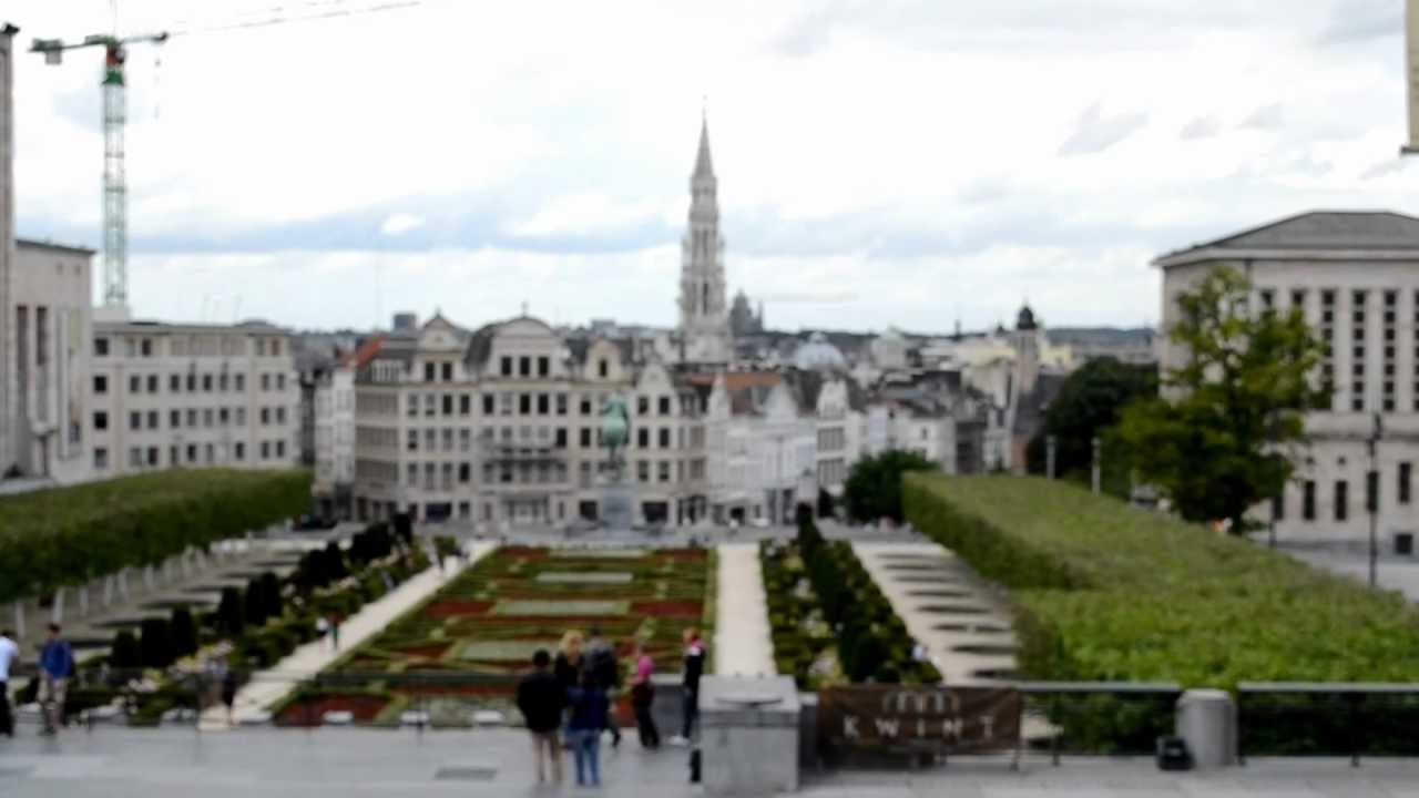 Mont des Arts Skyline View of Brussels, Belgium