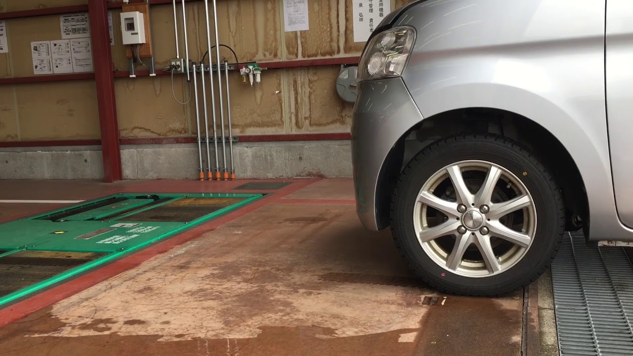 side slip and speed testing. japan maintenance standard.