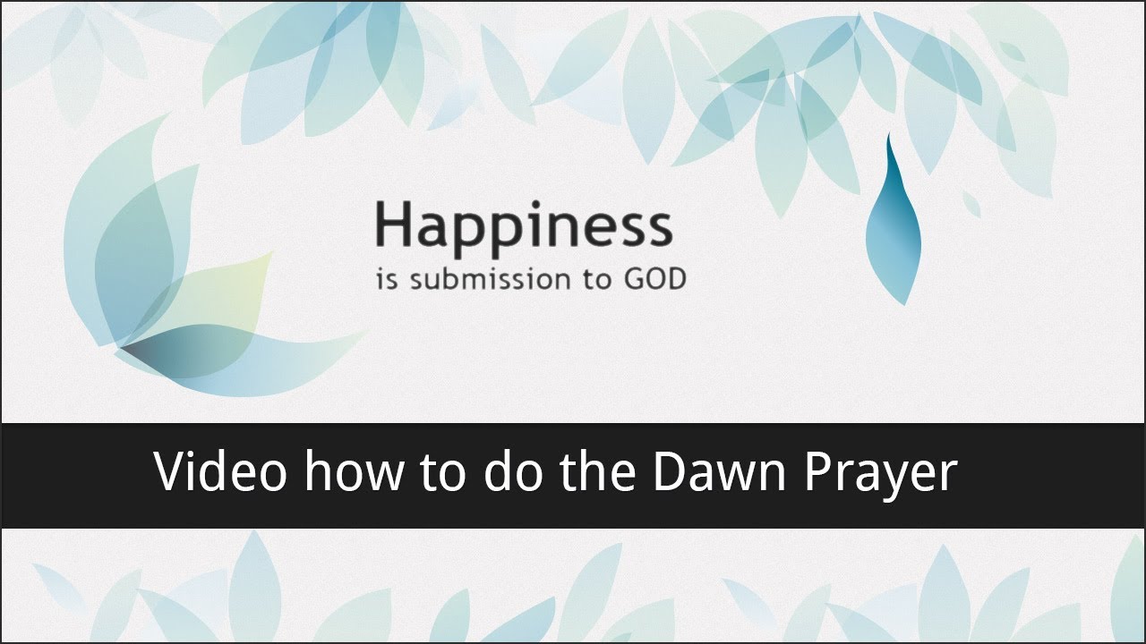 Contact Prayer (Dawn)