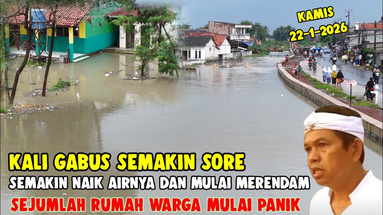 KALI GABUS MULAI MERENDAM RUMAH WARGA || UPDATE SORE INI