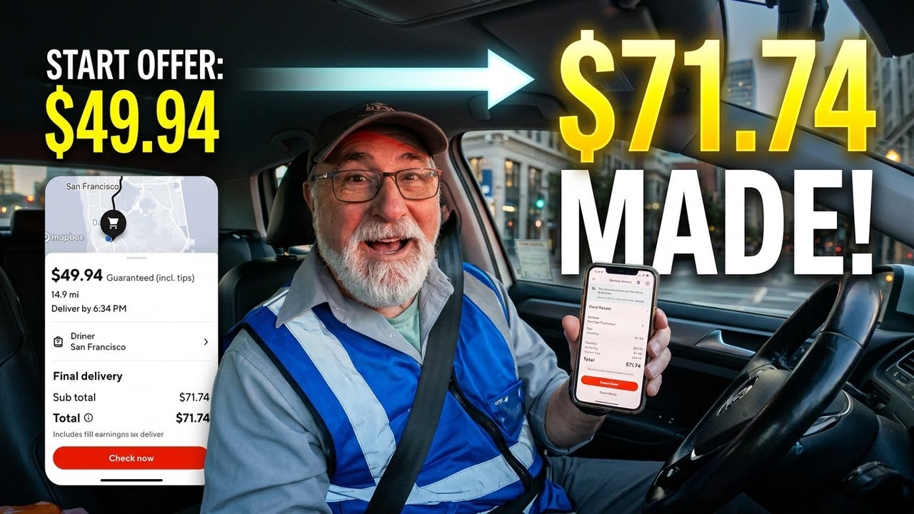 Navigating San Francisco's Worst Traffic for a $50 DoorDash Order | I Nearly Crashed Out