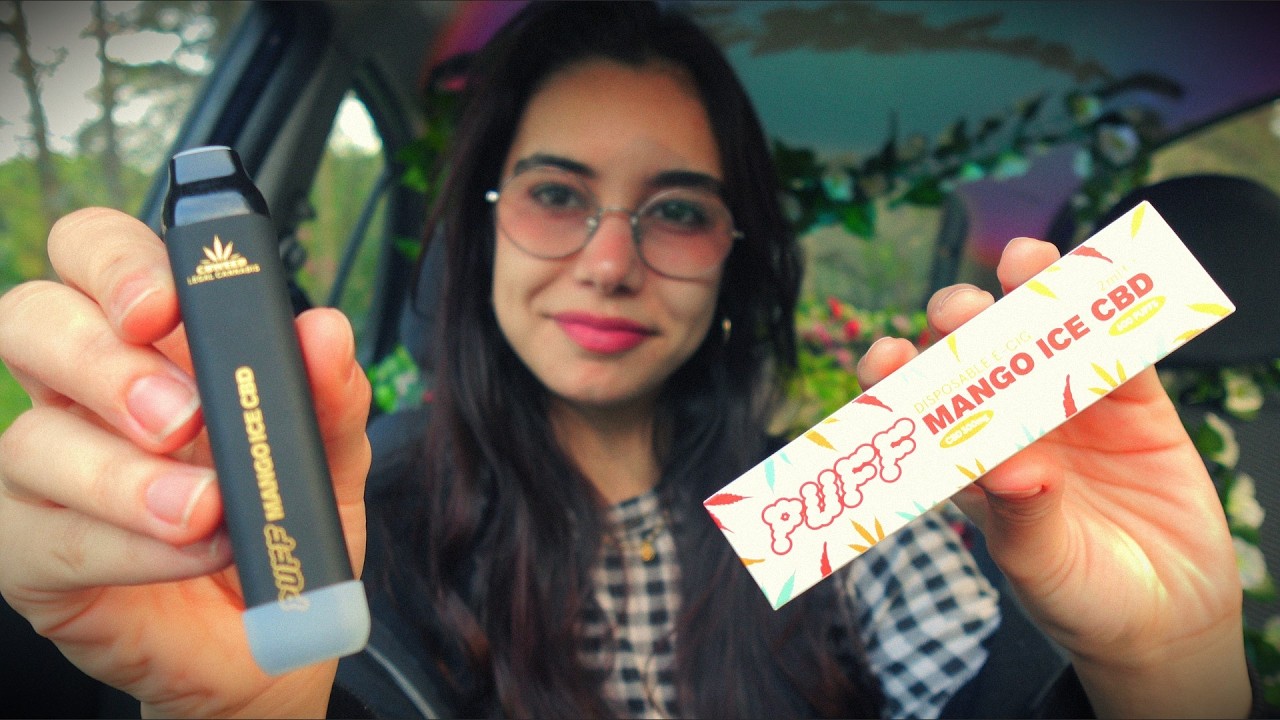 Cigarette Smoker Tries a Mango CBD VAPE!
