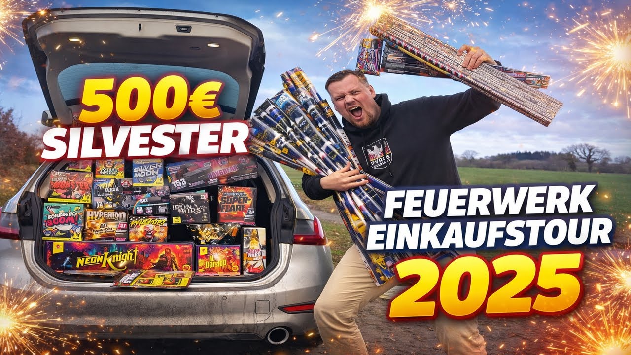 500€ SILVESTER FEUERWERK EINKAUFSTOUR 2025/2026 🔥| Lidl, Aldi, Kaufland & Norma 🚀