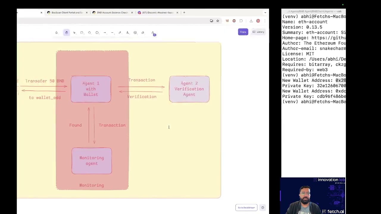 Blockchain Transactions with Fetch.ai Agents | BNBChain Wallets & Monitoring
